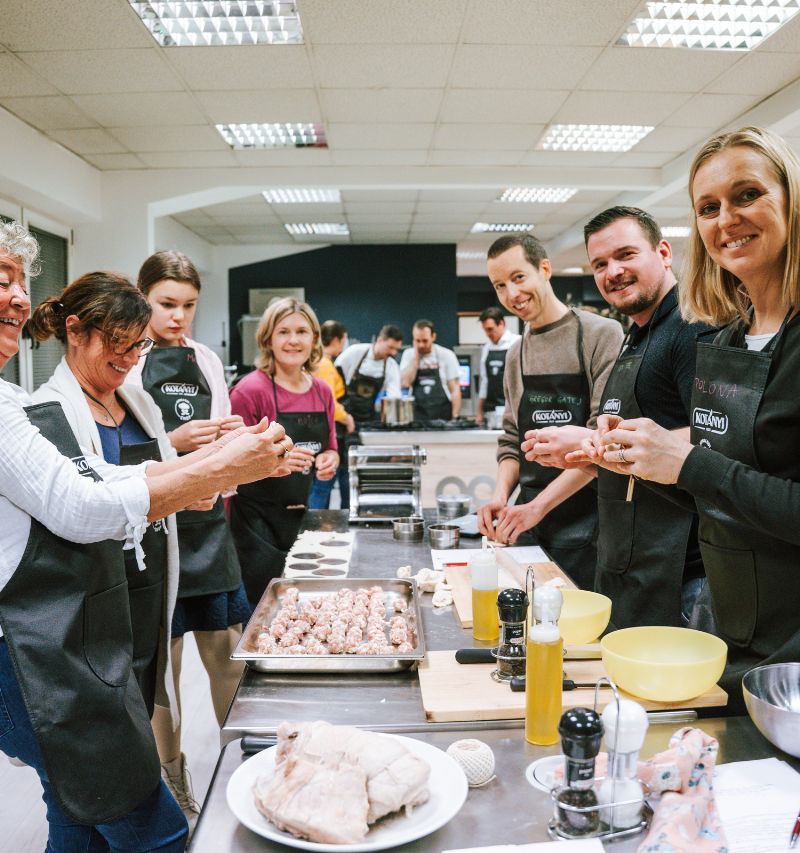 kuharski tečaji Alma Rekić, Boštjan Palčič in Marko Brinar
